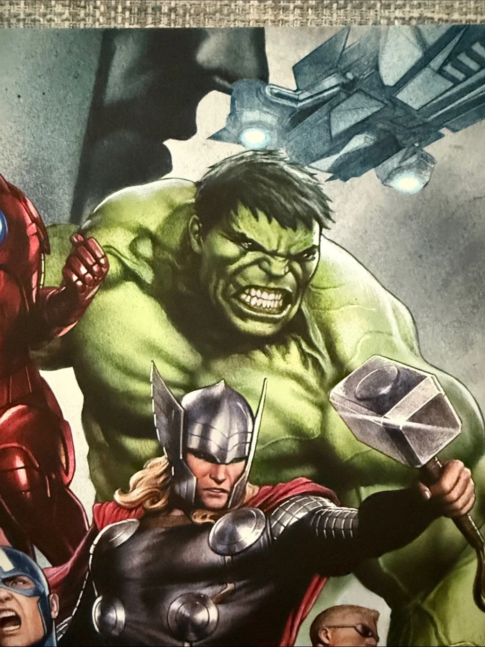 Marvel Avengers Group Canvas Art - Red, Green, Blue, Black